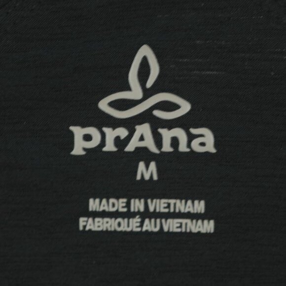 Prana Tonga Women's Medium Black Double Layer Scoop Neck Activewear Tank Top - Picture 9 of 9